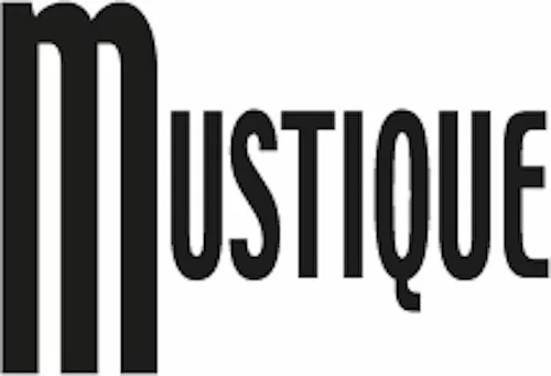 Mustique Logo schwarze Schrift