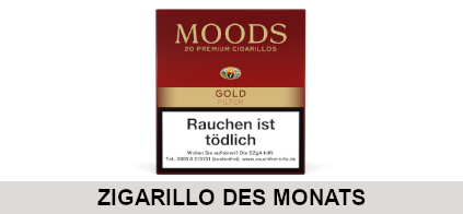 Zigarillo des Monats Dannemann Moods Gold Filter
