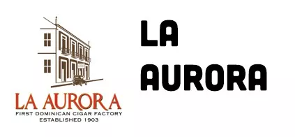 La Aurora Logo und schwarzer Schriftzug