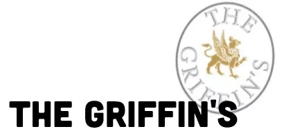 The Griffin's Logo und schwarzer Schriftzug