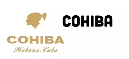 Logo Cohiba Gold mit Cohiba Schriftzug schwarz