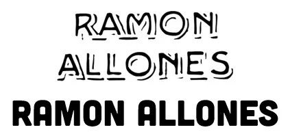 Ramon Allones Logo mit schwarzem Schriftzug