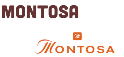 Montosa Logo mit braunem Schriftzug 