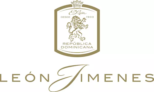 Leon Jimenes Logo gold mit goldenen Schriftzug