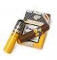 Preview: Cohiba Medio Siglo A/T Packung Gelb und schwarz mit goldener Aufschrift und Zigarre darauf liegend