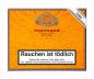 Preview: Partagas Chicos 25erKiste orange mit Logo und roter Aufschrift, geschlossen
