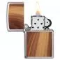 Preview: Zippo Woodchuck Brushed Chrome im Gebrauch