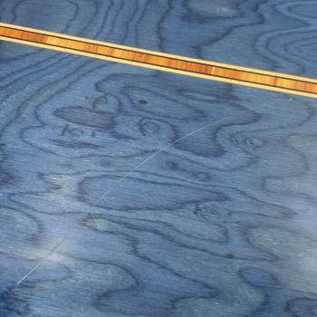 Preview: Humidor grau blau lackiert Kratzer im Lack