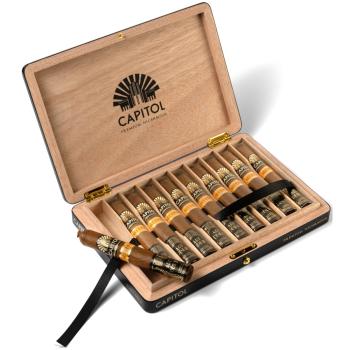 Preview: Capitol Art Déco Zigarrenkiste offen