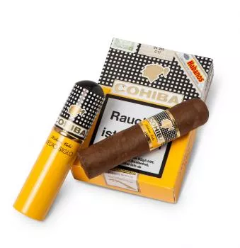 Cohiba Medio Siglo Packung und Zigarre