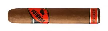 Corrida Honduras Robusto Zigarre einzeln mit rot schwarzem Band, Logo und schwarzer Aufschrift