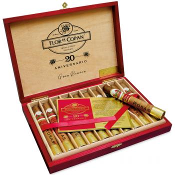 Preview: Special Edition 20 Aniversario Gran Reserva Rosas Preview: Flor de Copan 20 Aniversario Edition Special Rosas Kiste offen