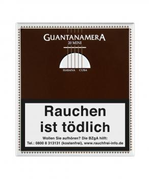 Guantanamera Mini Packung Braun und weiß mit weißer Aufschrift