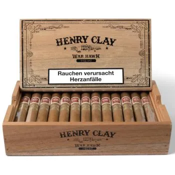 Henry Clay War Hawk Corona Zigarrenkiste offen