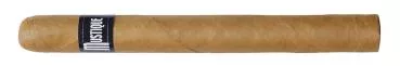 Mustique Blue Churchill Zigarre einzeln mit schwarz weißem Band und Logo