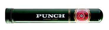 Punch Coronations A/T Zigarre einzeln in schwarzer Tube mit rotem Logo und goldener Aufschrift
