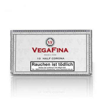 Vegafina Half Corona Kiste weiß mit roter Aufschrift
