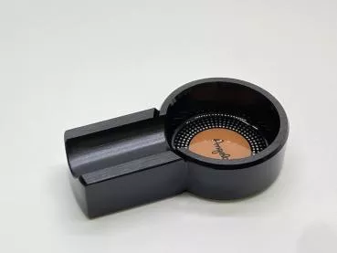 Zigarren Aschenbecher metall schwarz, orange