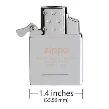 Zippo Einsatz Single Torch Butan mit Maßangaben