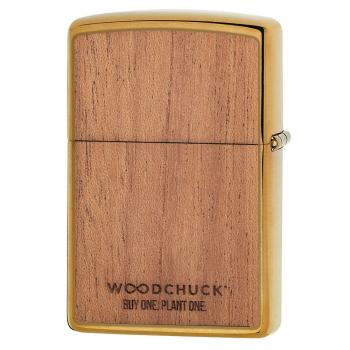 Preview: Zippo Woodchuck Brushed Brass BuyOne.PlantOne.