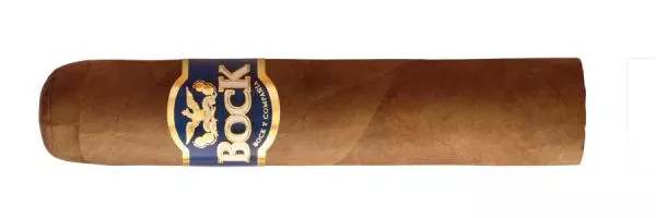 Bock Short Robusto Zigarre einzeln mit bleu goldenem Band und Logo