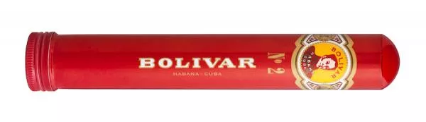 Bolivar Tubos No. 2 Zigarre einzeln in roter Tube mit gelber Aufschrift