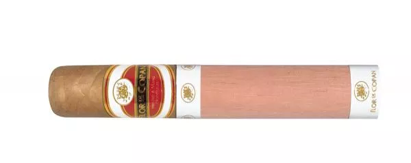 Flor de Copán Classic Titán Zigarre einzeln mit weiß rotem Band und Logo