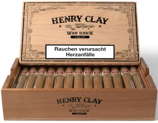 Henry Clay War Hawk Toro Zigarrenkiste offen