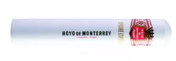 Hoyo de Monterrey Epicure Especial A/T Zigarre einzeln in weiß roter Tube mit schwarzer Aufschrift und Logo