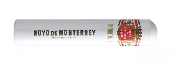 Hoyo de Monterrey Epicure No. 2 A/T Zigarre einzeln mit weiß roter Tube und schwarzer Aufschrift