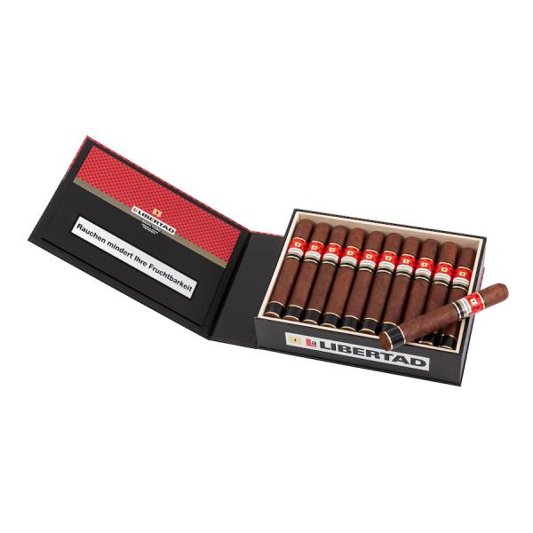 La Libertad Gran Toro Zigarrenkiste  offen rot, schwarz