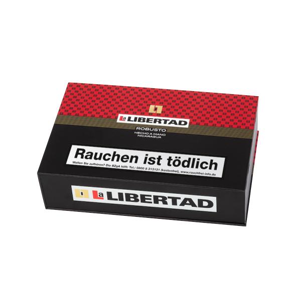 La Libertad Robusto Zigarrenkiste geschlossen, rot, schwarz