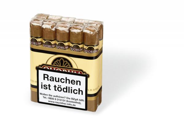 Quorum Shade Torpedo Packung beige und schwarz mit Logo und schwarzer Aufschrift