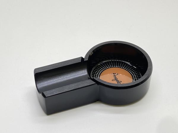 Zigarren Aschenbecher von Angelo Metall Schwarz