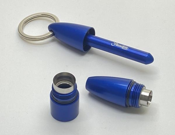 Zigarrenbohrer blau silber